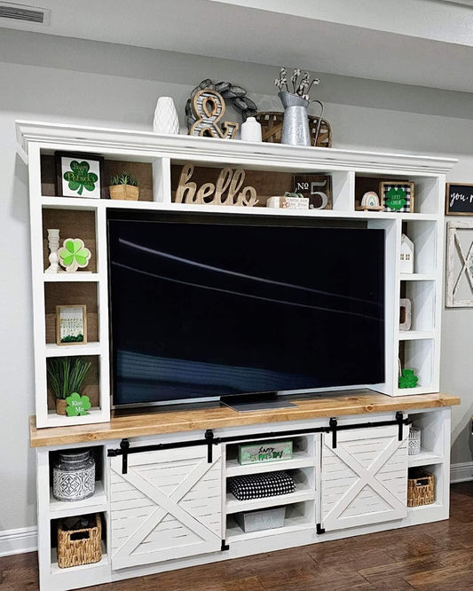 The Sliding Barn Door Entertainment Center