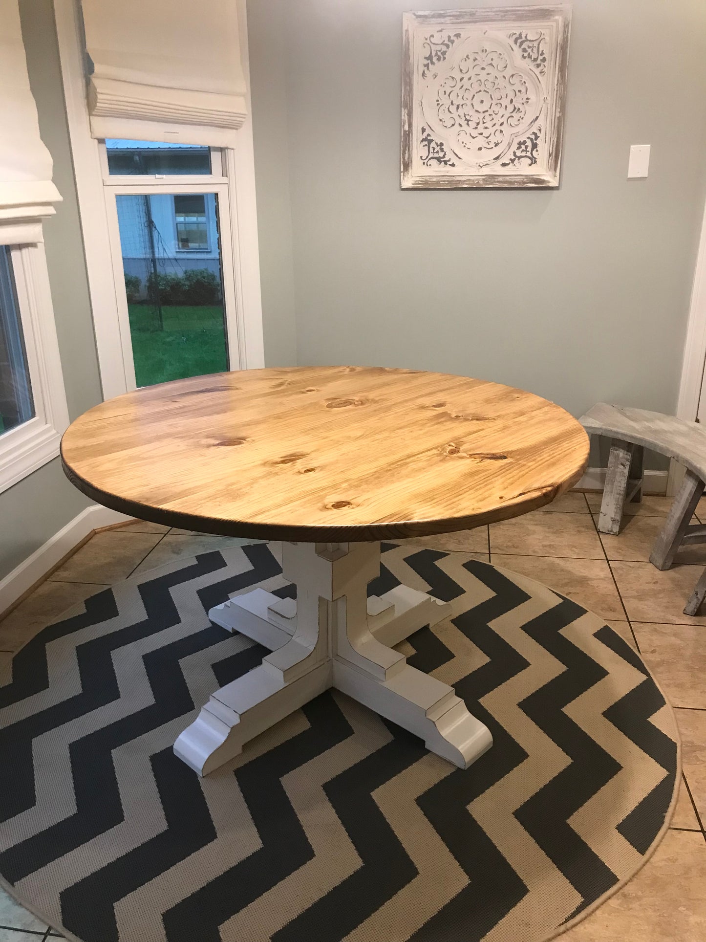 Round Charles Trestle Table